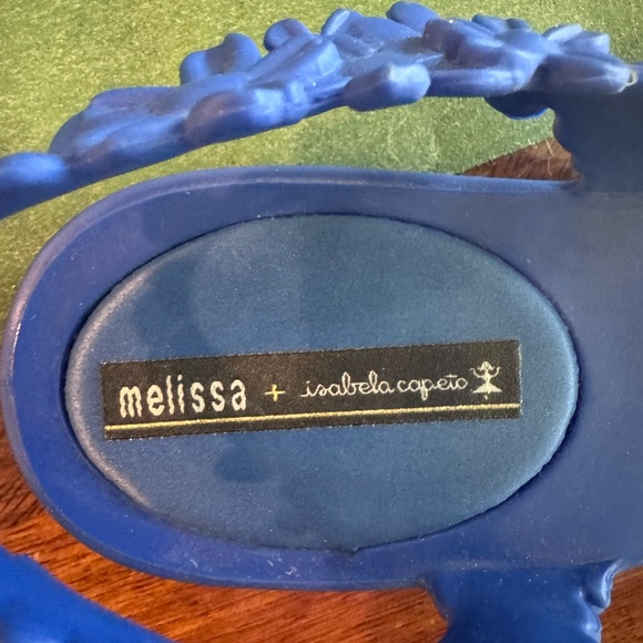 Melissa Women's Vibrant Blue Floral Sandals - Picture 6 of 6